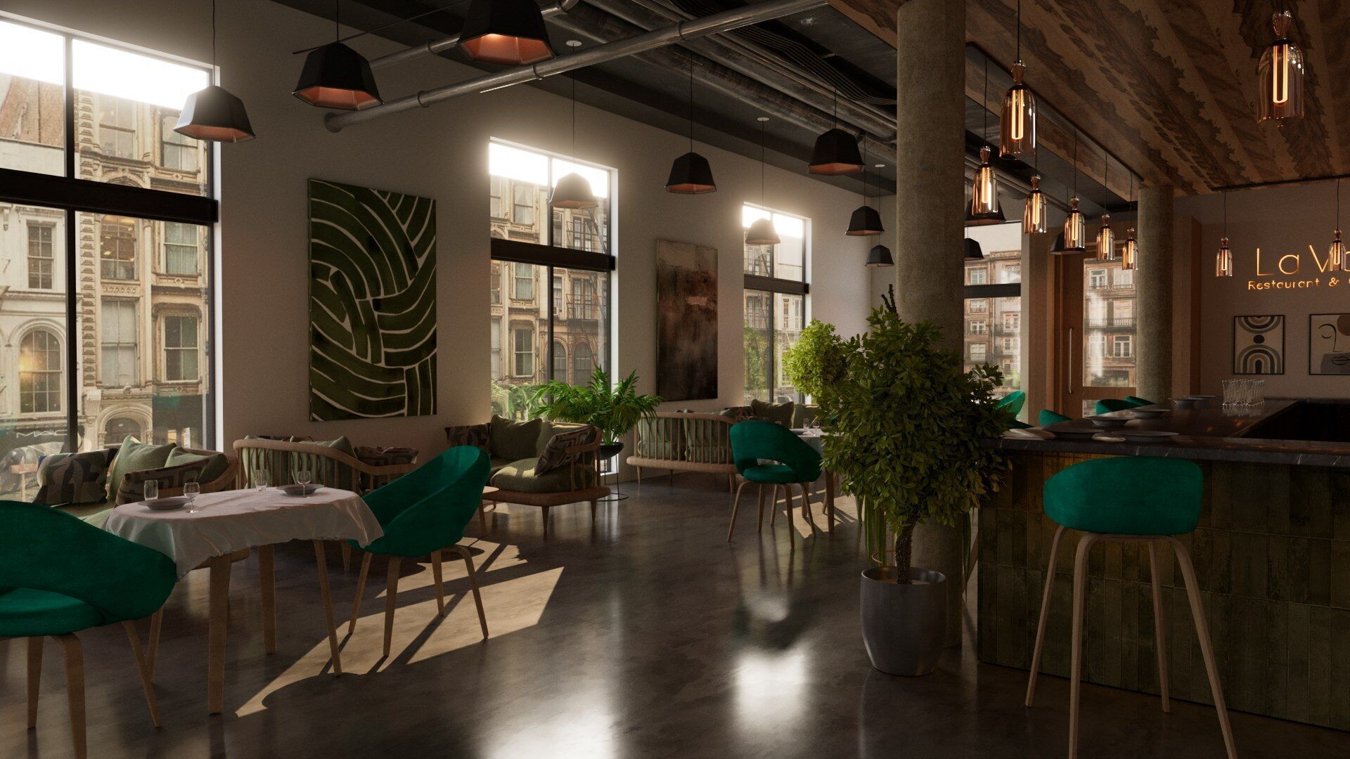 Vol 6 Collection of Coffeeshops and Restaurants 3D model_3