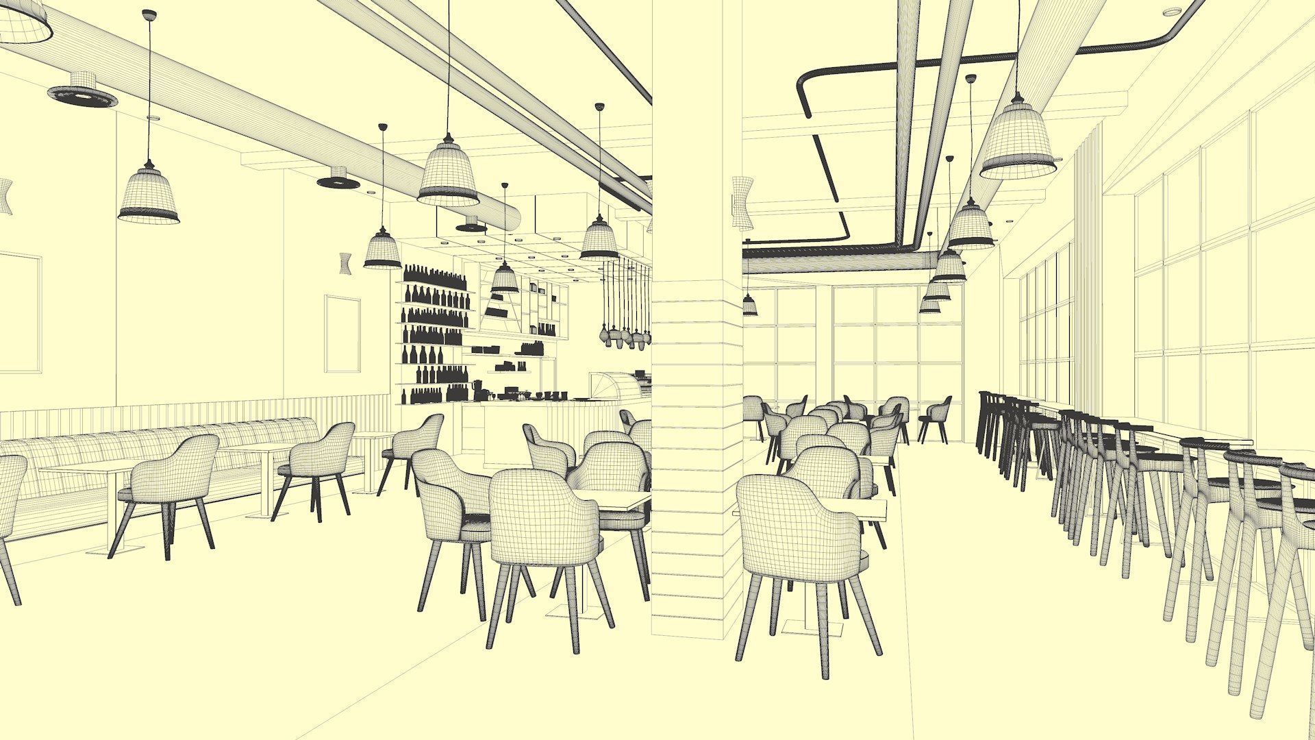 Vol 6 Collection of Coffeeshops and Restaurants 3D model_73