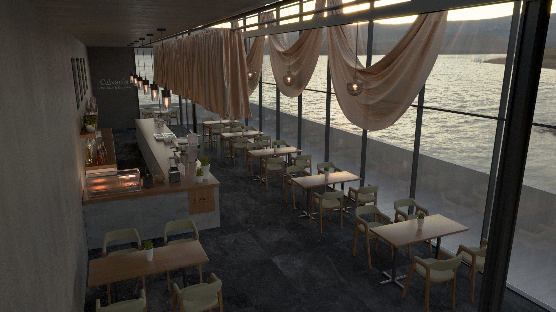 Vol 6 Collection of Coffeeshops and Restaurants 3D model_20