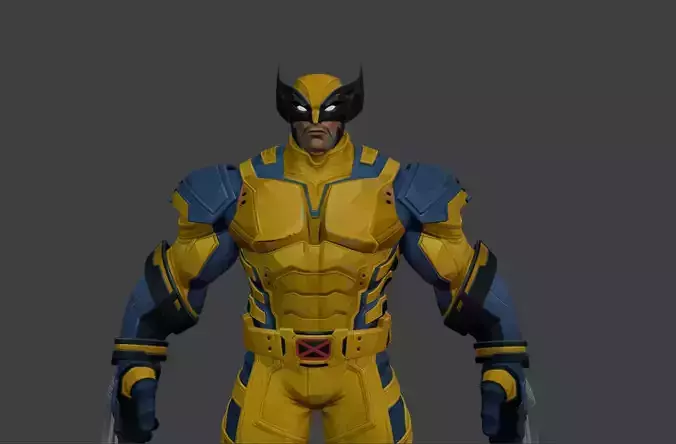 Wolverine - Blender Only Low-poly 3D model