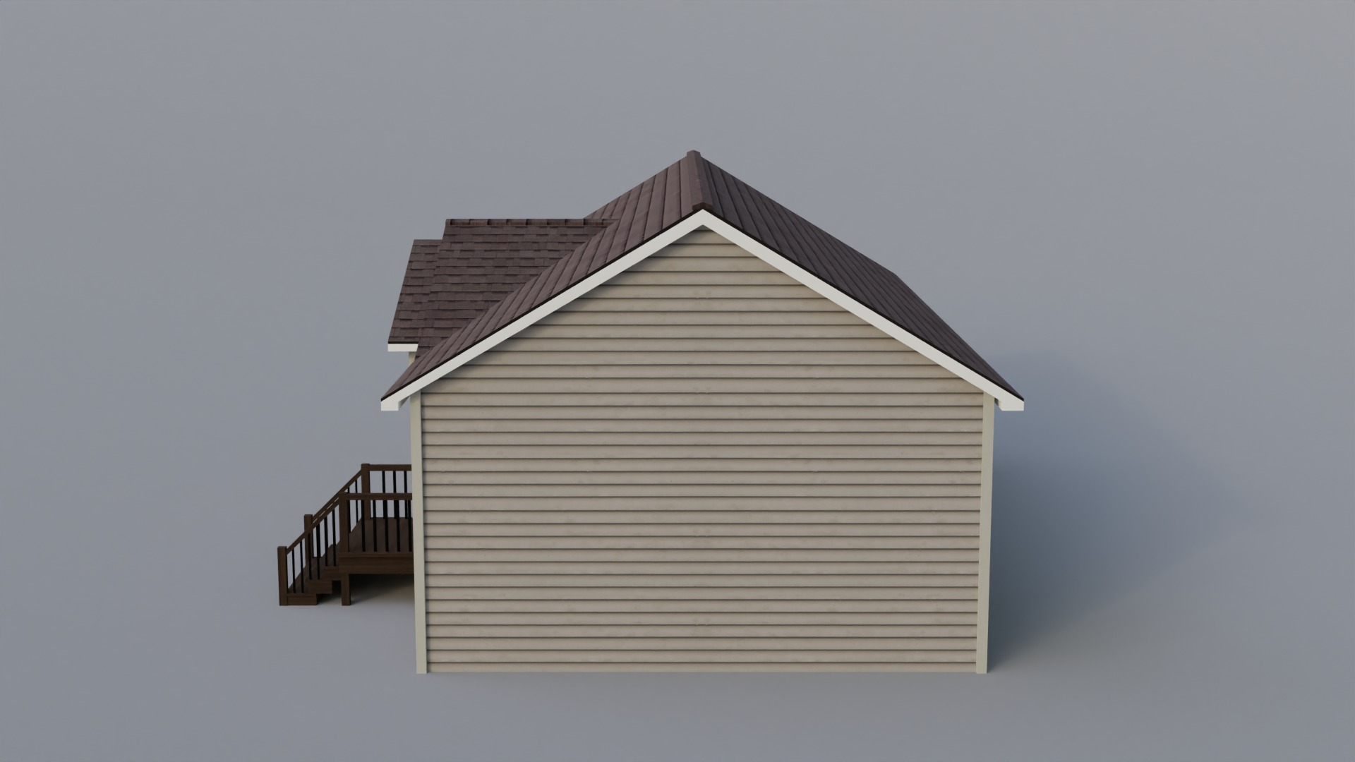 Low Poly house 19 Low-poly 3D model_6