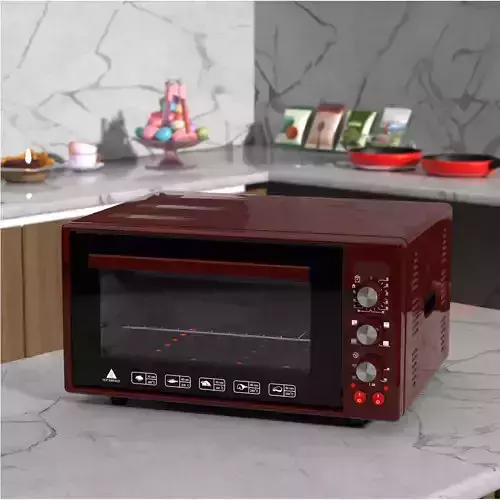 Kitchen mini oven 3D model