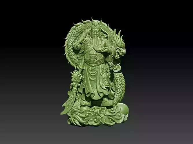 Guan Yu with Dragon