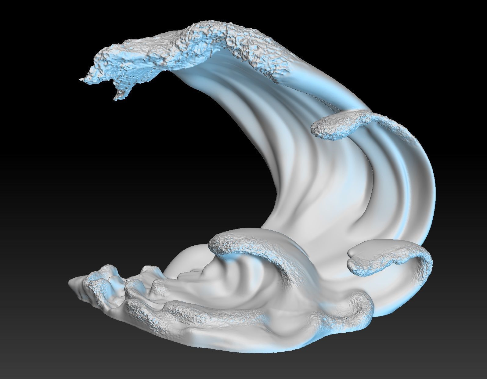 Pokemon Diorama Ocean Waves 3D print model_2