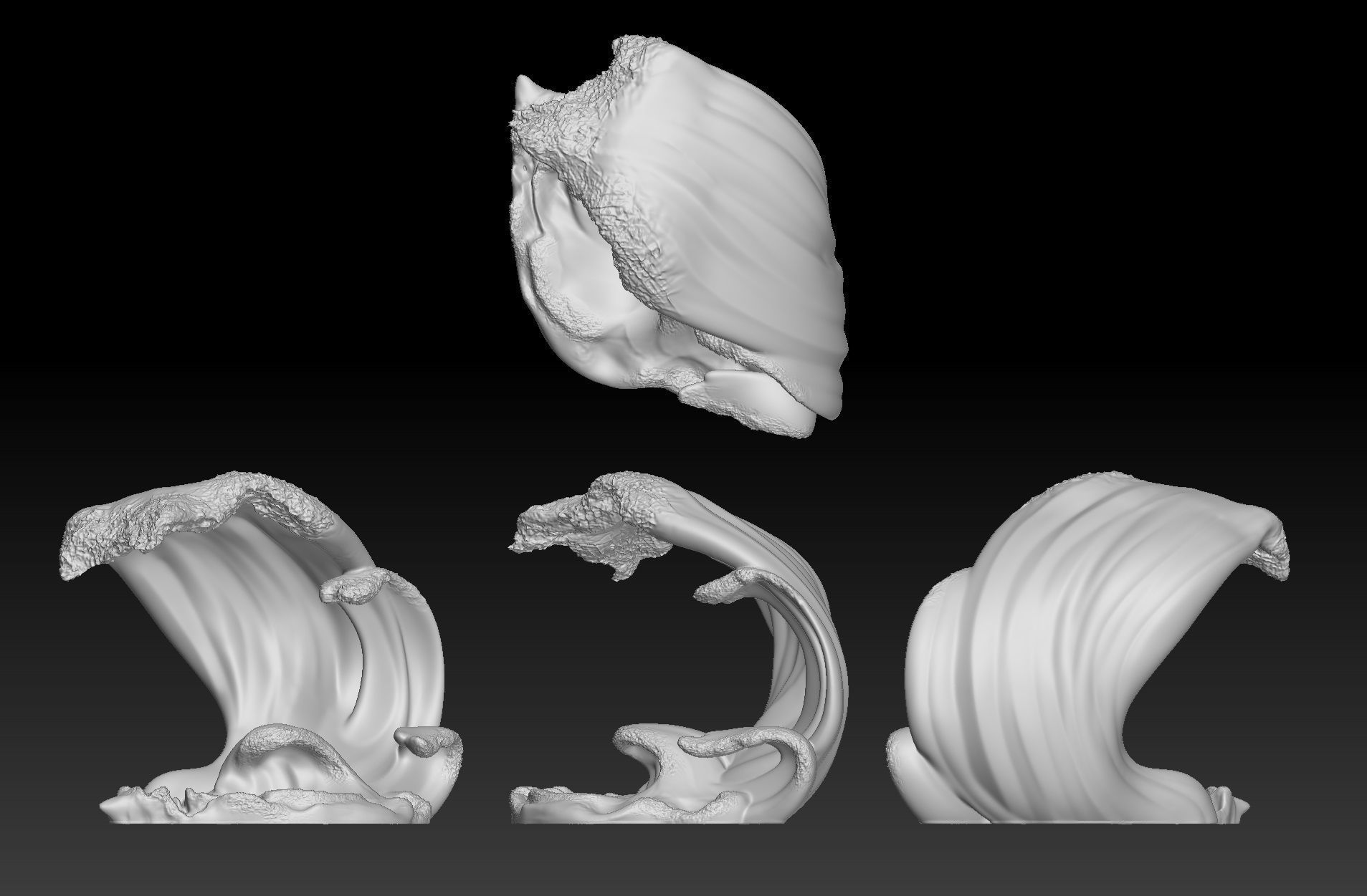 Pokemon Diorama Ocean Waves 3D print model_3