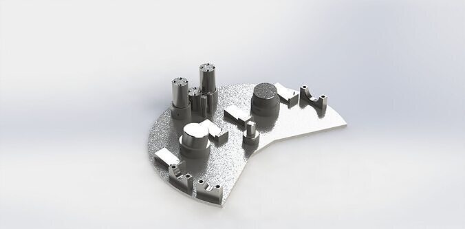 Montagem Cilindros Fundidos Cylinder and Cast Assembly Device 3D model