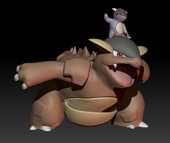 Pokemon Kangaskhan 3D print model