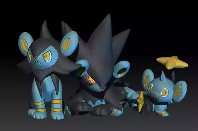 Pokemon Shinx Luxio Luxray