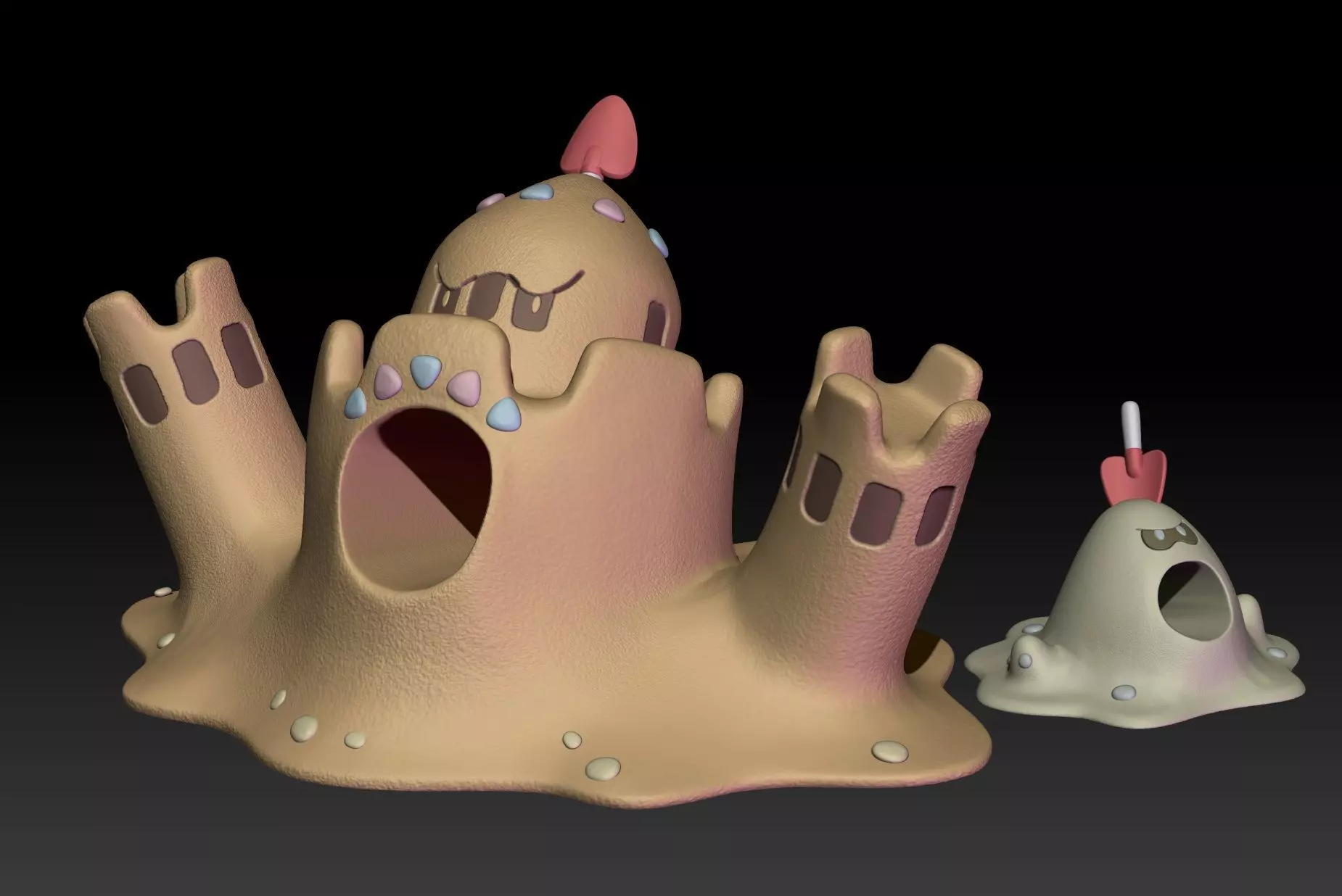 Pokemon Sandygast Palossand 3D print model