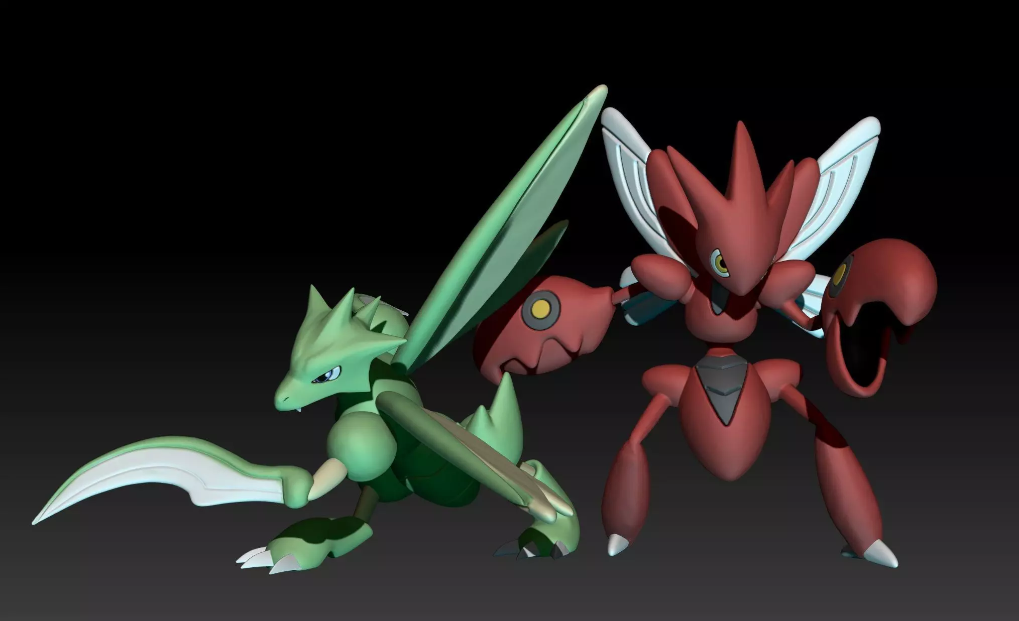 Pokemon Scyther Scizor 3D print model_0
