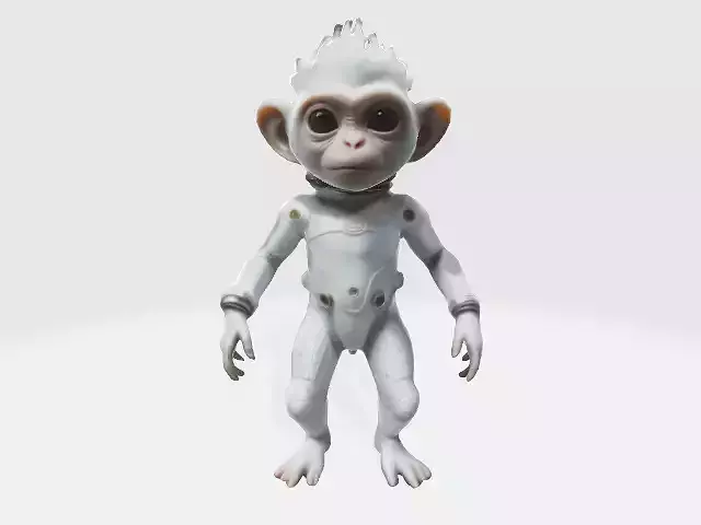 astronaut white monkey