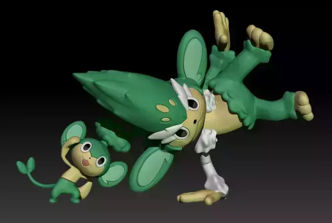 Pokemon Pansage Simisage 3D print model