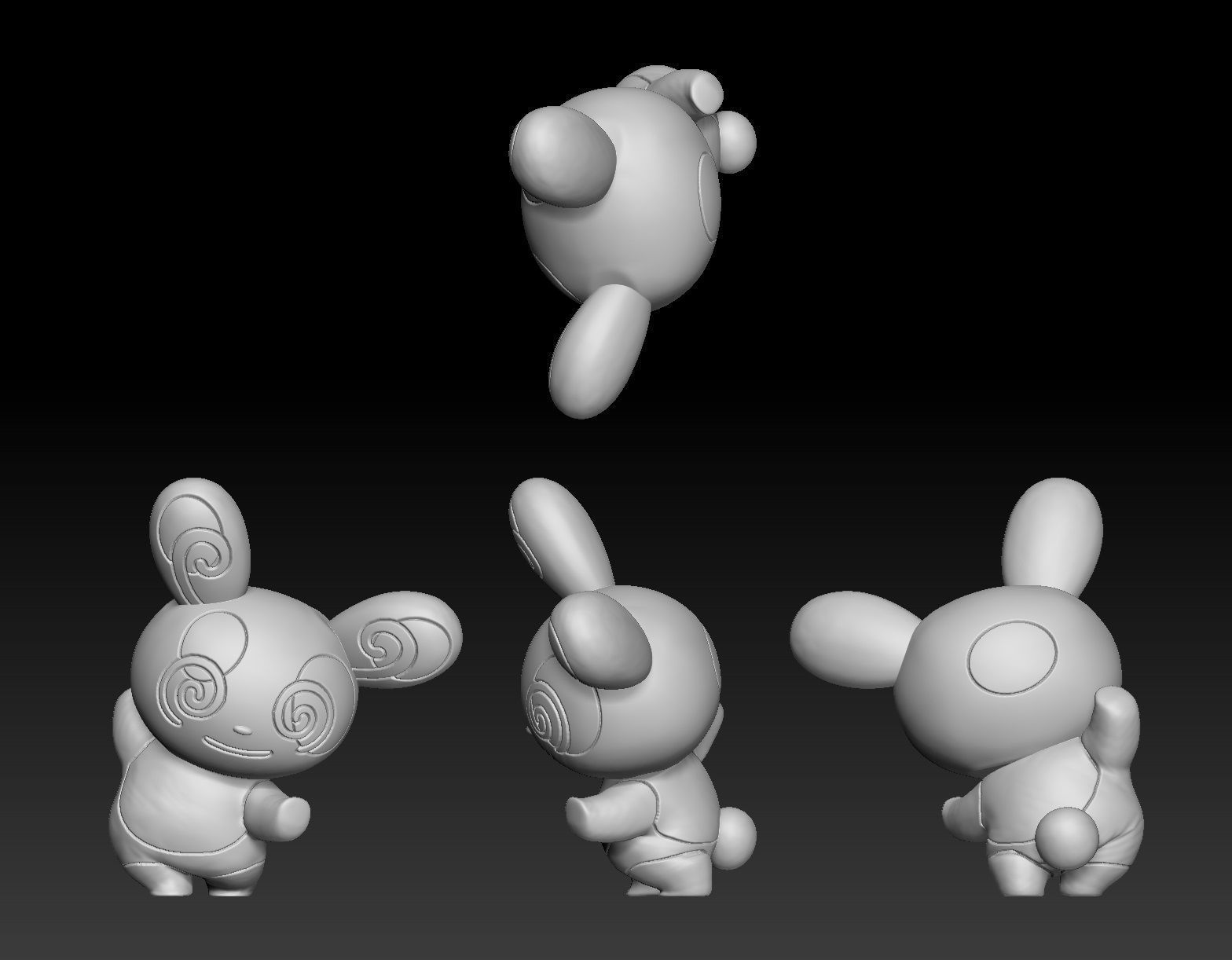 Pokemon Spinda 3D print model_1
