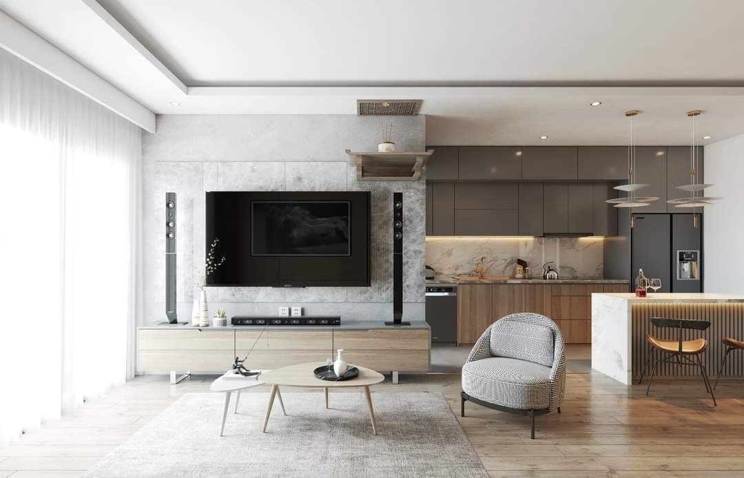 3D Model Modern Apartment for Interior Design SketchUp 3D model_4