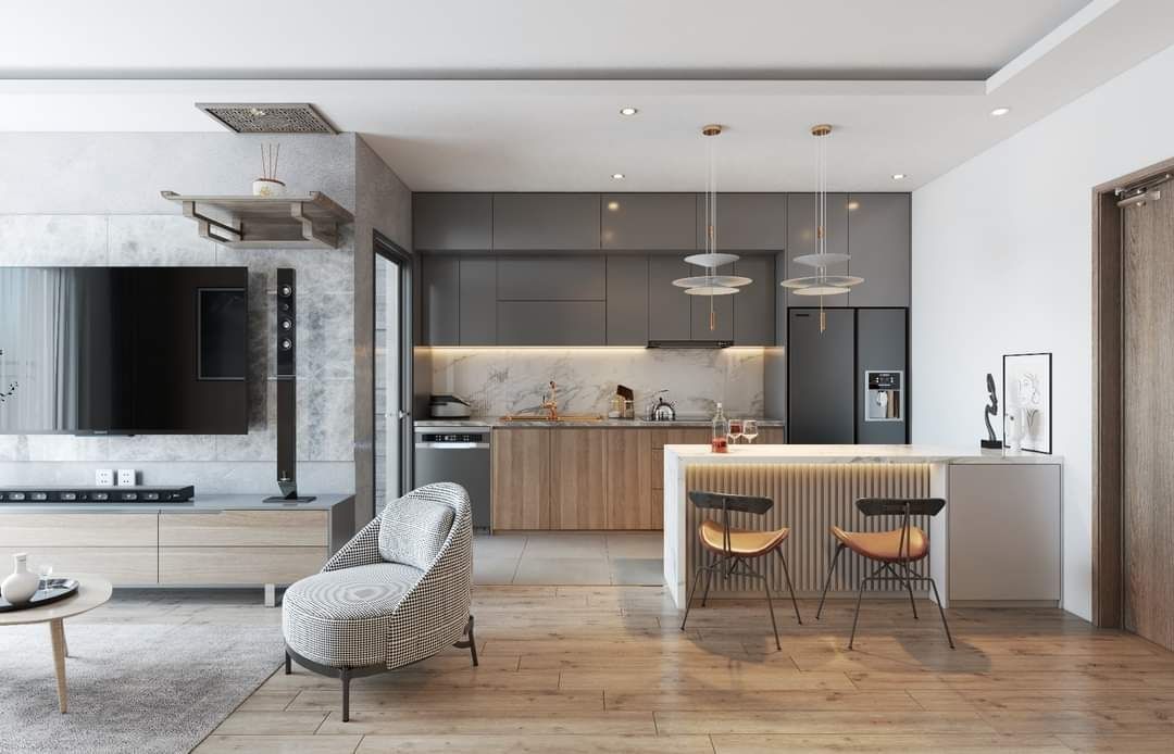 3D Model Modern Apartment for Interior Design SketchUp 3D model_1