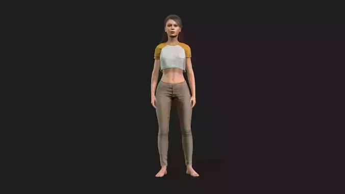 Highly Detailed 3D Female Model 3D model