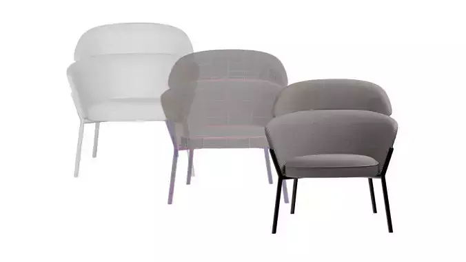 modern upholstered armchair