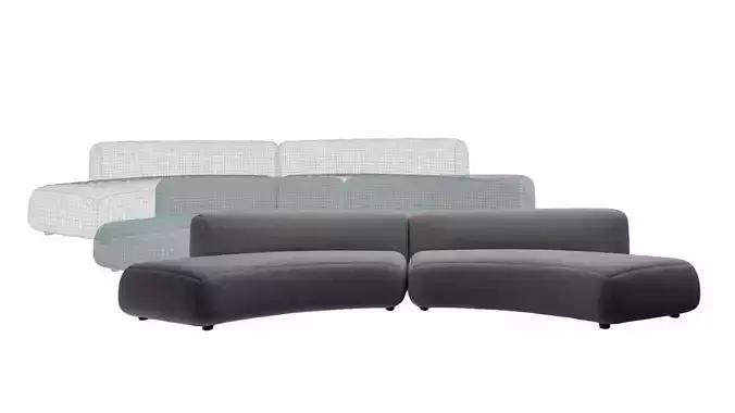 Micadoni Carrie 4-seater sofa
