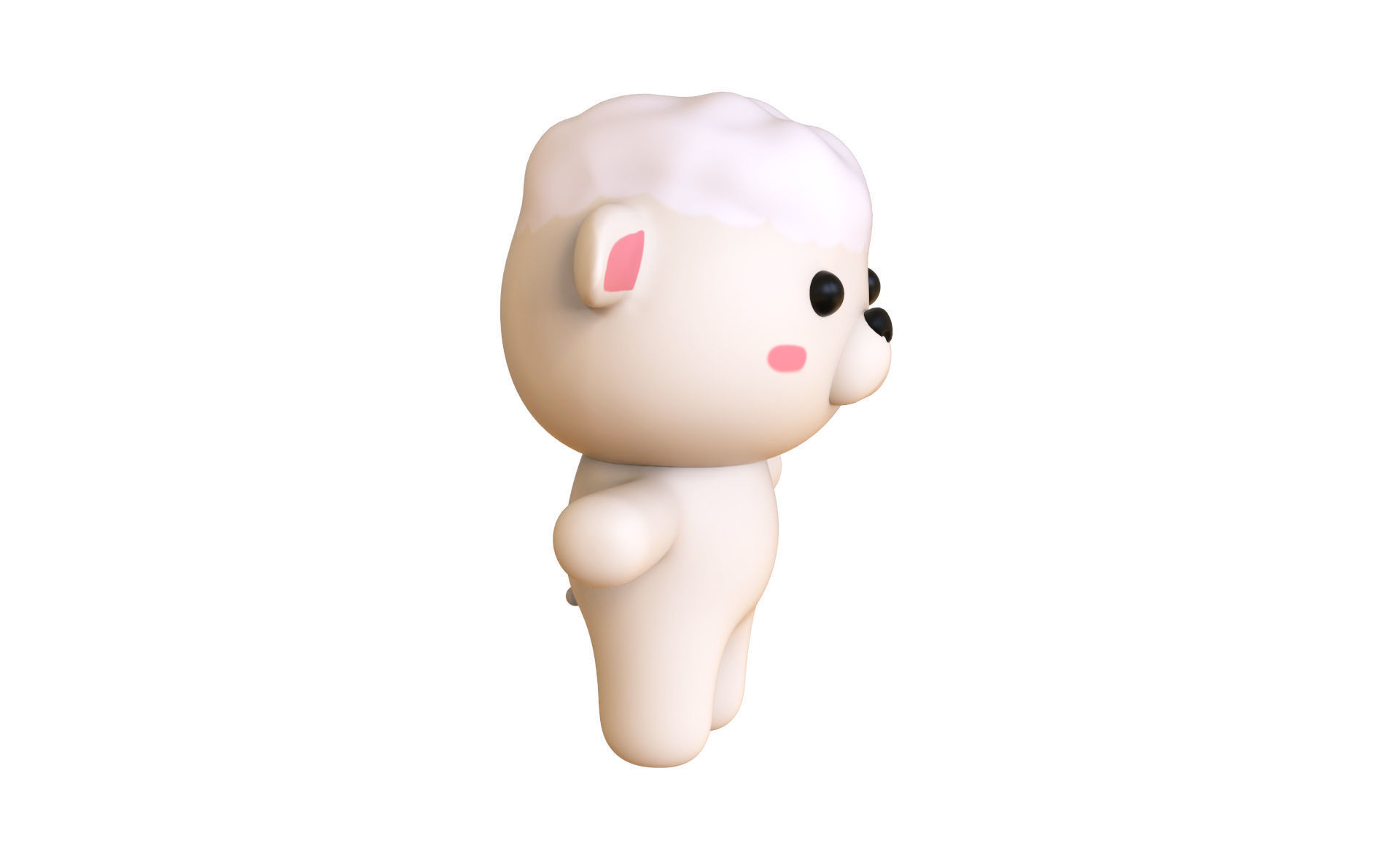 Character013 Chubby Sheep Low-poly 3D model_18
