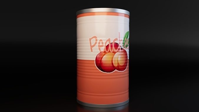 Food Cans Low-poly 3D model 3