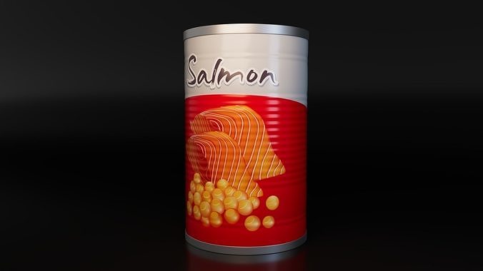 Food Cans Low-poly 3D model 4