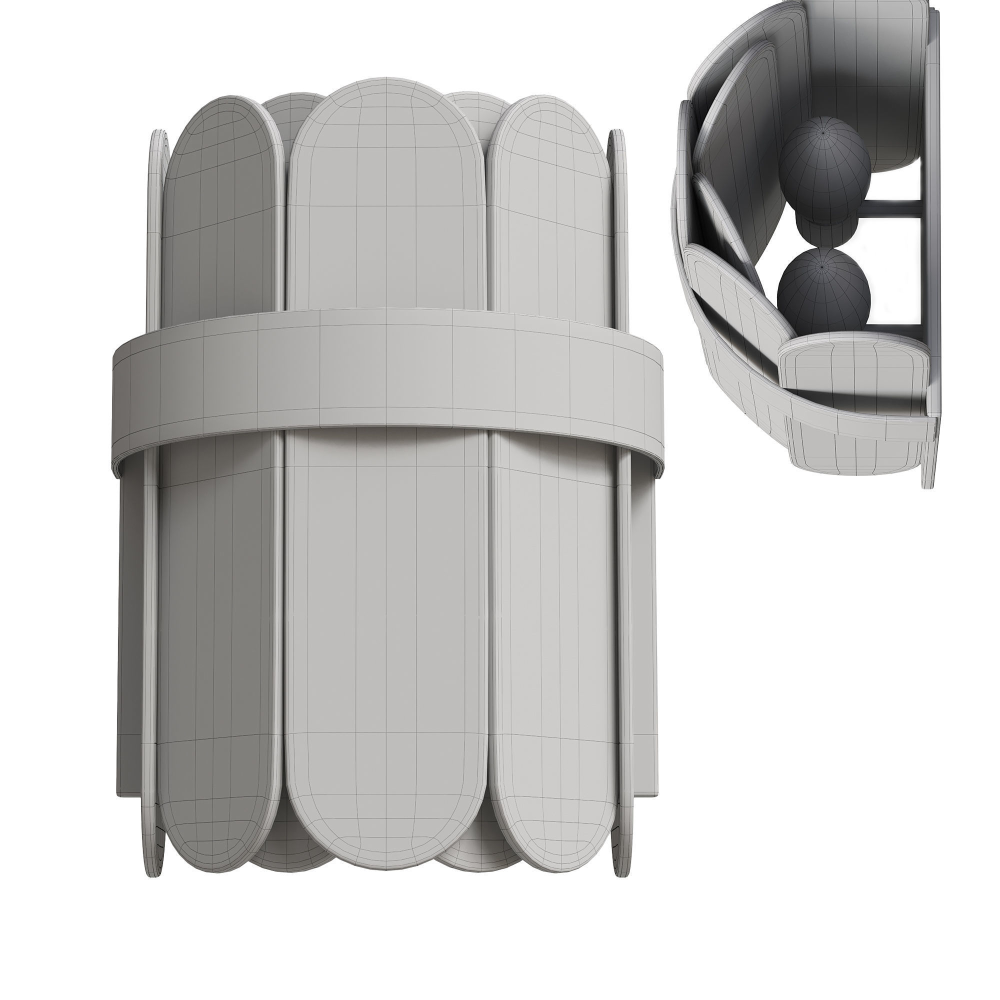 Wall lamp Freya Deserto 3D model_1