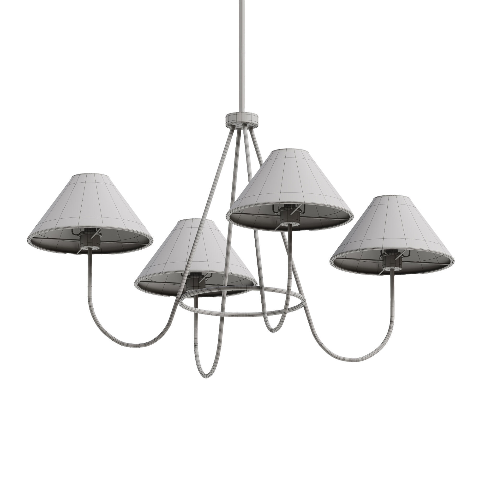 Wolcott Chandelier  3D model_2
