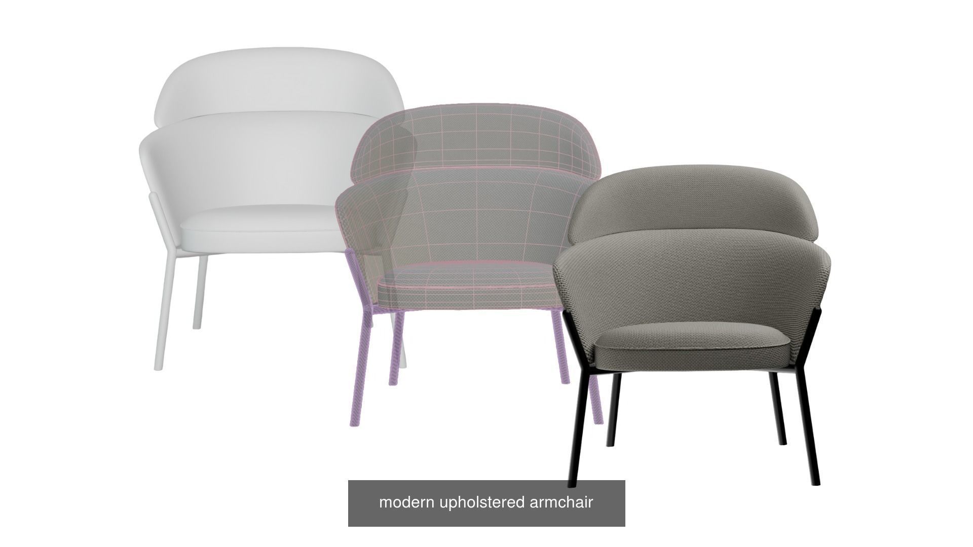 Interior Furniture Collection lowpoly model _3