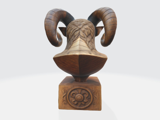 Wooden Carved ship 3D print model_2