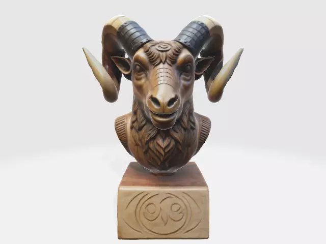 Wooden Carved ship 3D print model_0