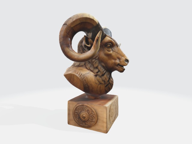 Wooden Carved ship 3D print model_1