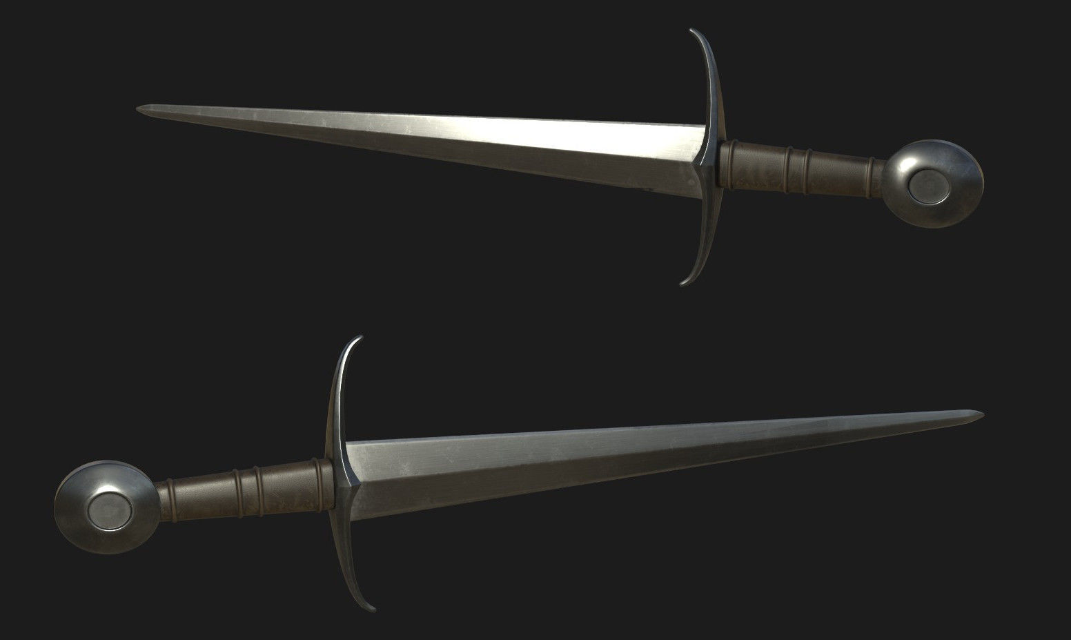 Medieval Weapons Low-poly 3D model_10