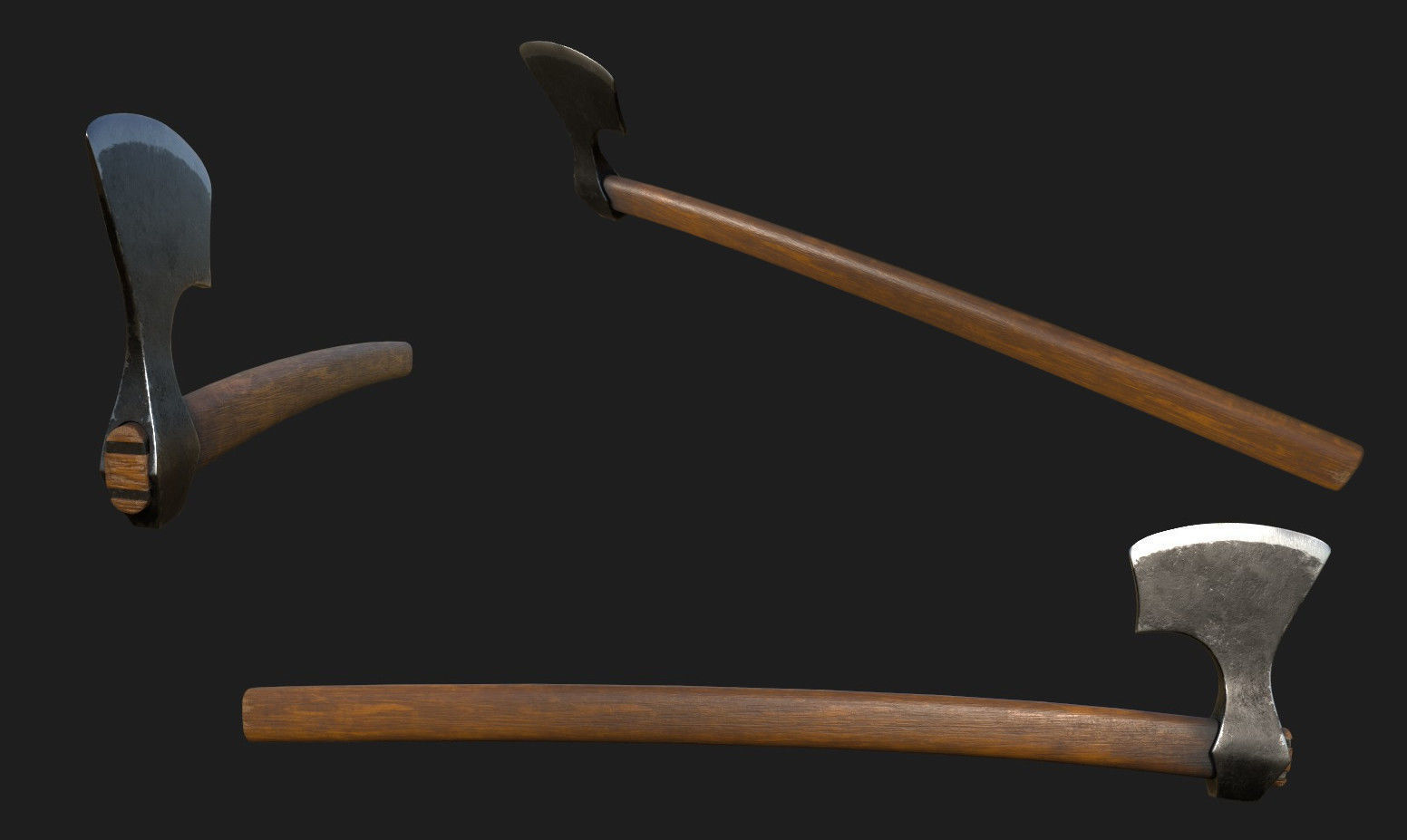Medieval Weapons Low-poly 3D model_2