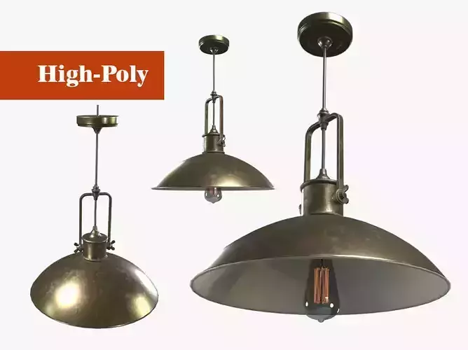 street lamp version 2  high-poly textured 