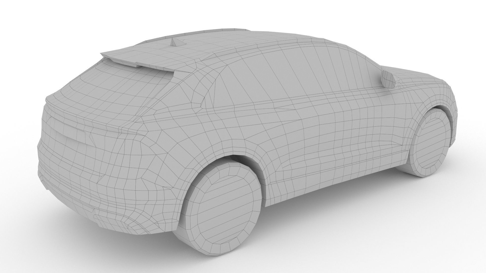 Audi Q8 2024 Low-poly 3D model_9