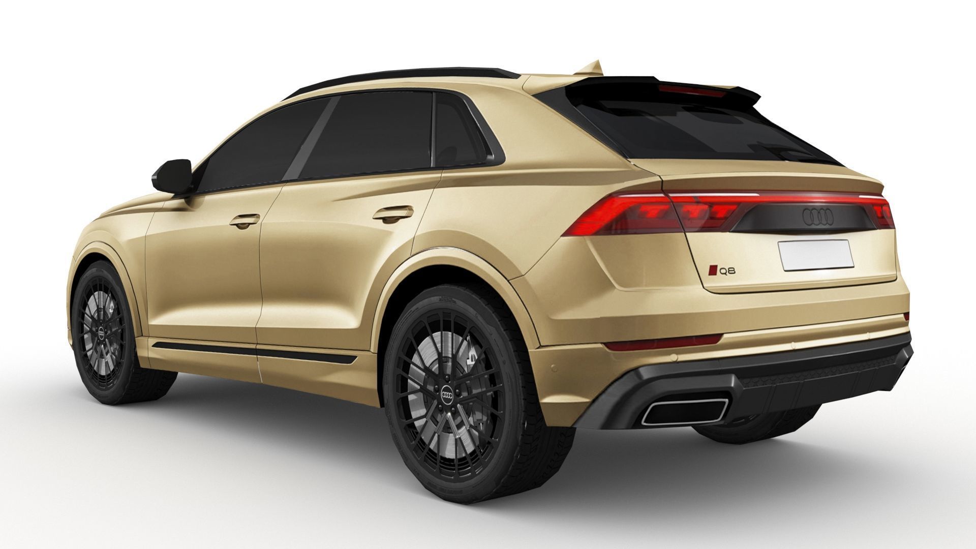 Audi Q8 2024 Low-poly 3D model_4
