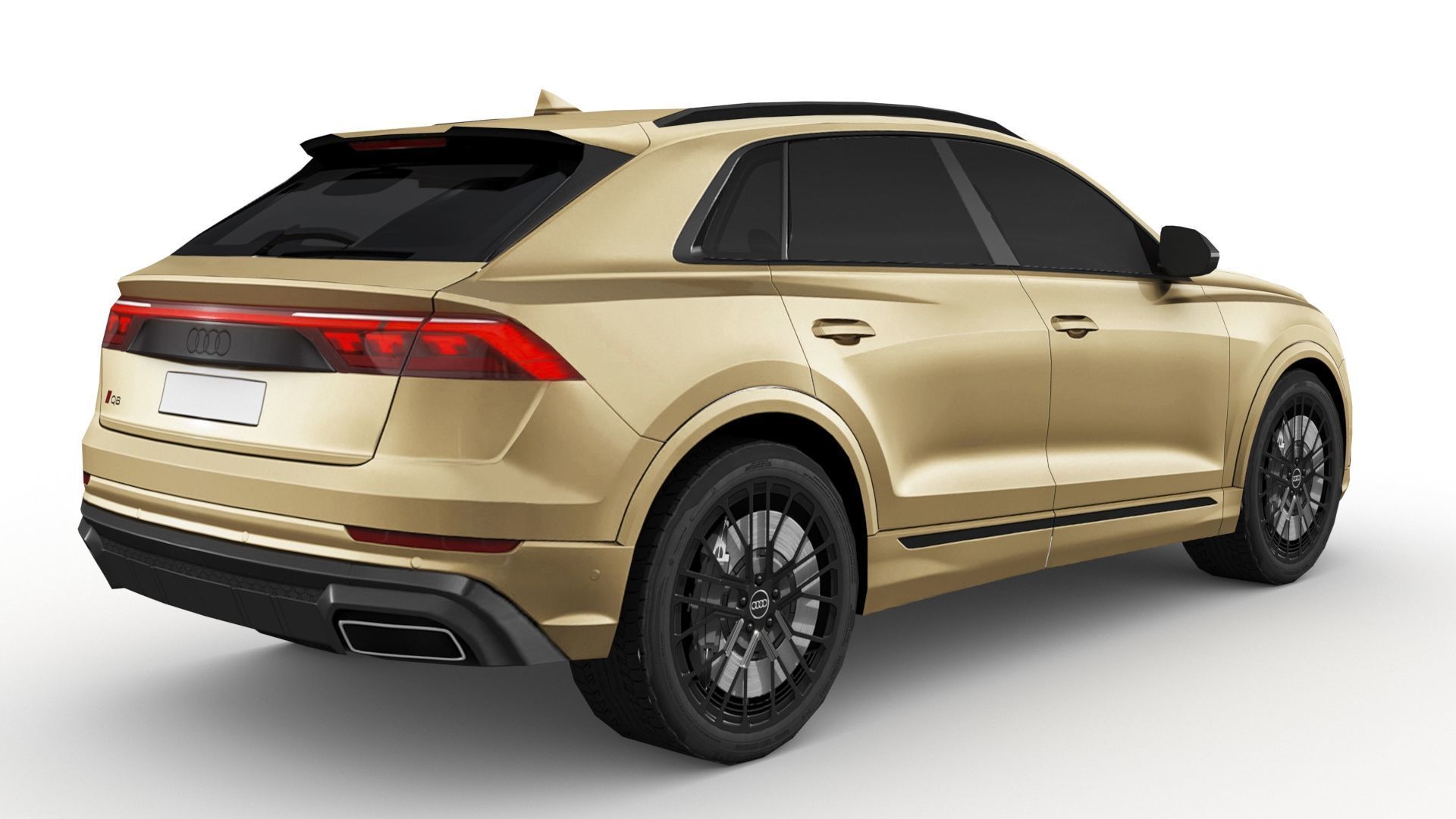 Audi Q8 2024 Low-poly 3D model_5