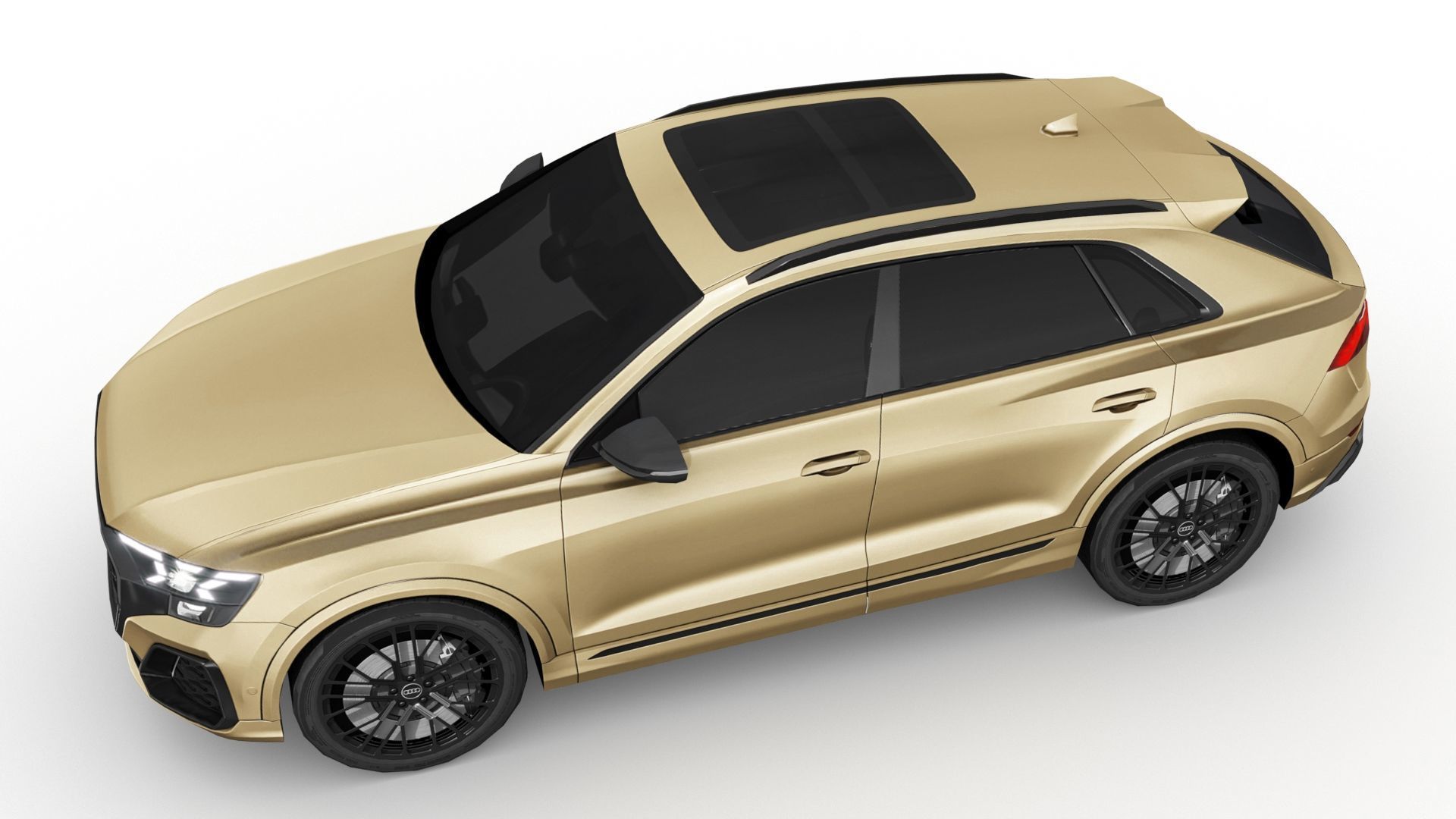 Audi Q8 2024 Low-poly 3D model_6