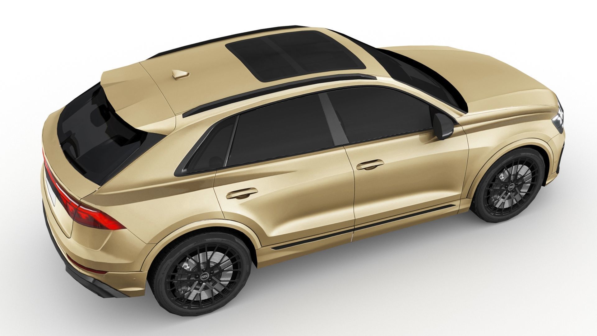 Audi Q8 2024 Low-poly 3D model_7