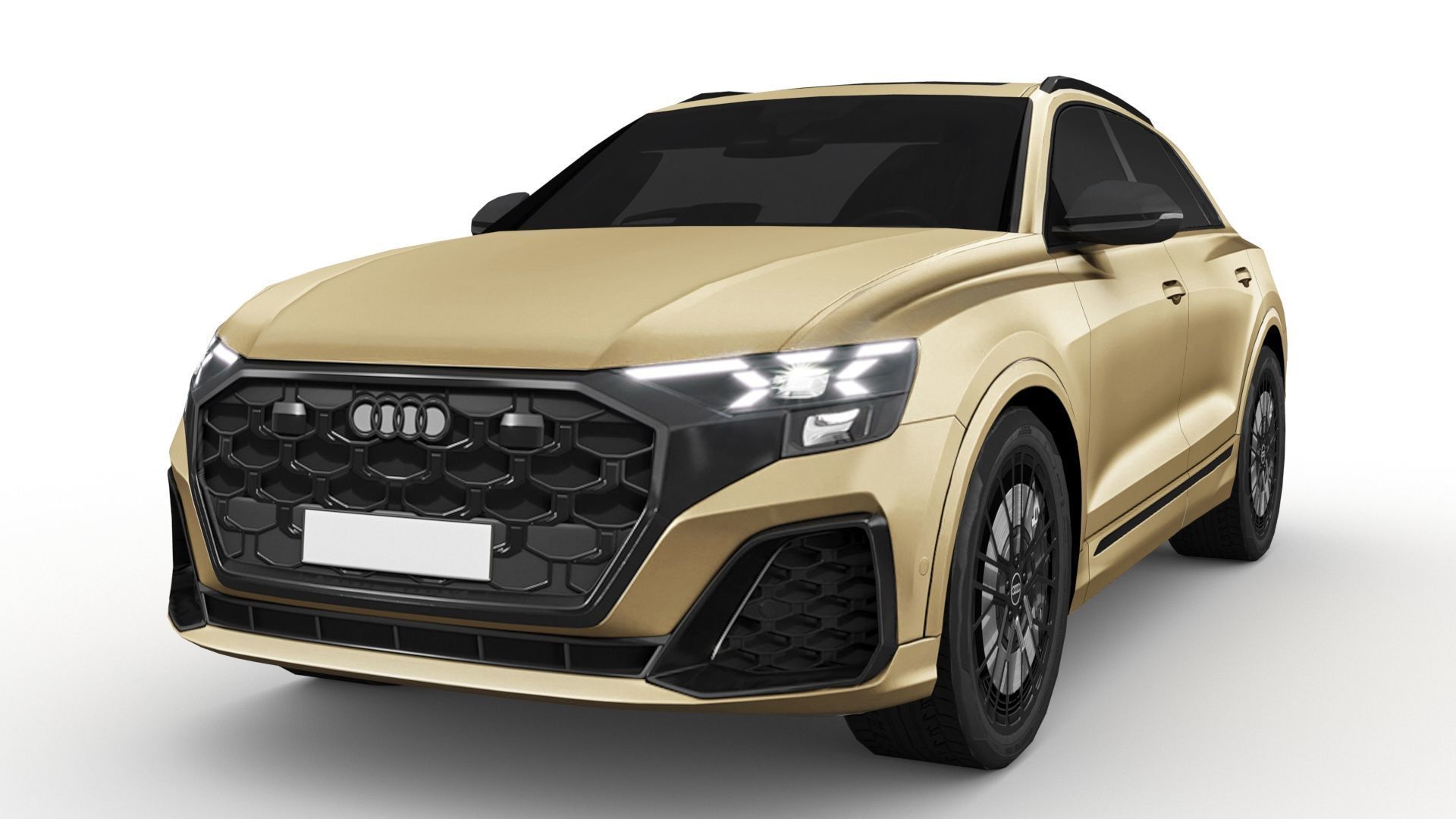 Audi Q8 2024 Low-poly 3D model_1