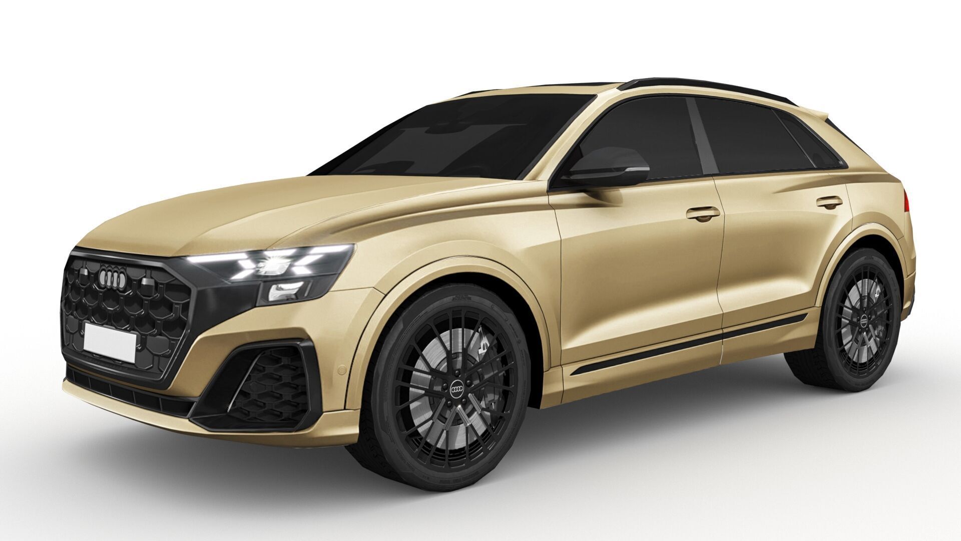 Audi Q8 2024 Low-poly 3D model_2