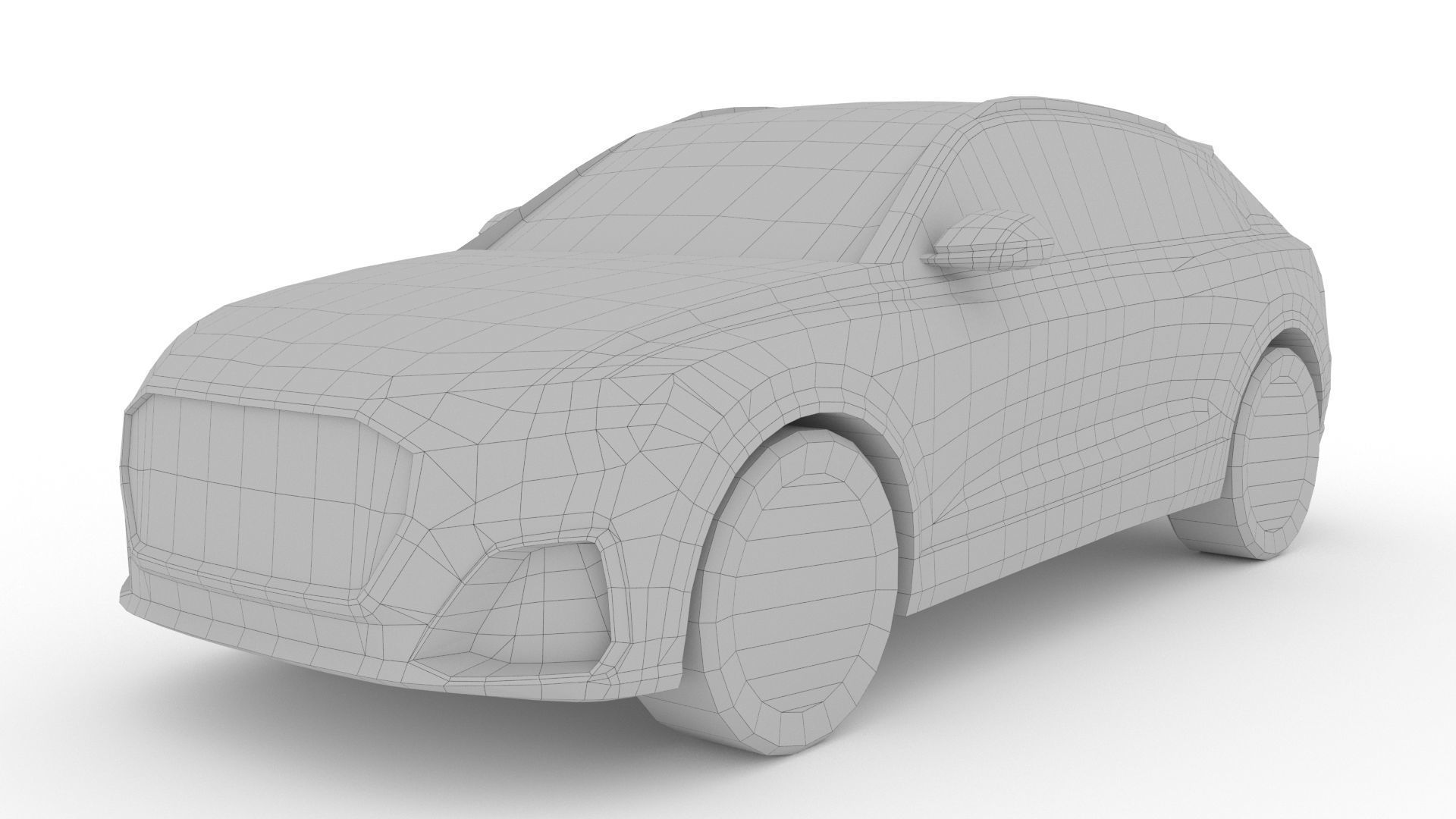 Audi Q8 2024 Low-poly 3D model_8