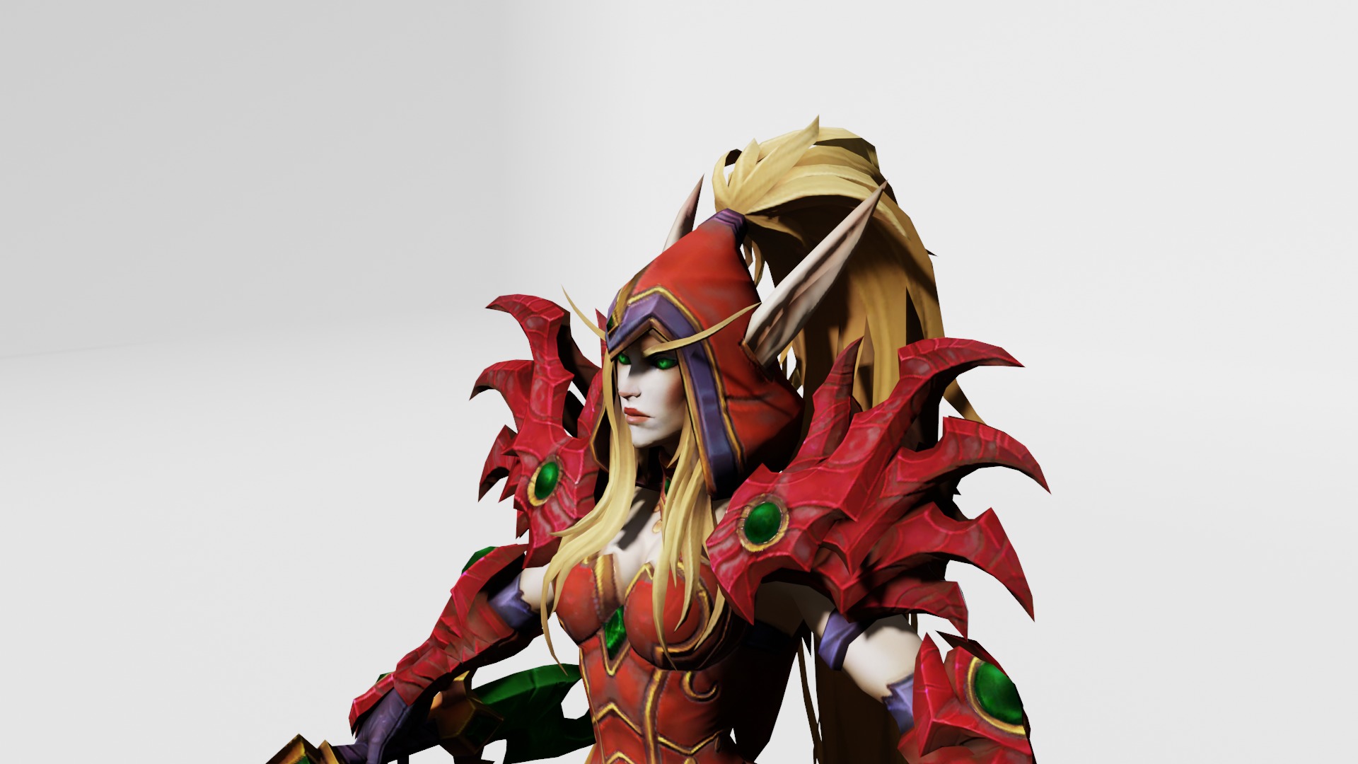 Valeera Sanguinar Fully Textured 3D Model - Printable STL 3D print model_1