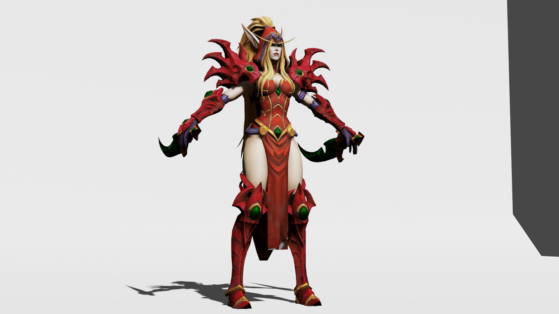 Valeera Sanguinar Fully Textured 3D Model - Printable STL 3D print model_5