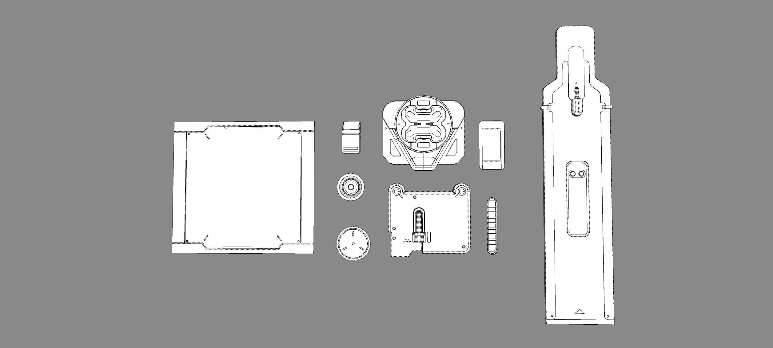 Sci fi trim sheets 5 3D model_23