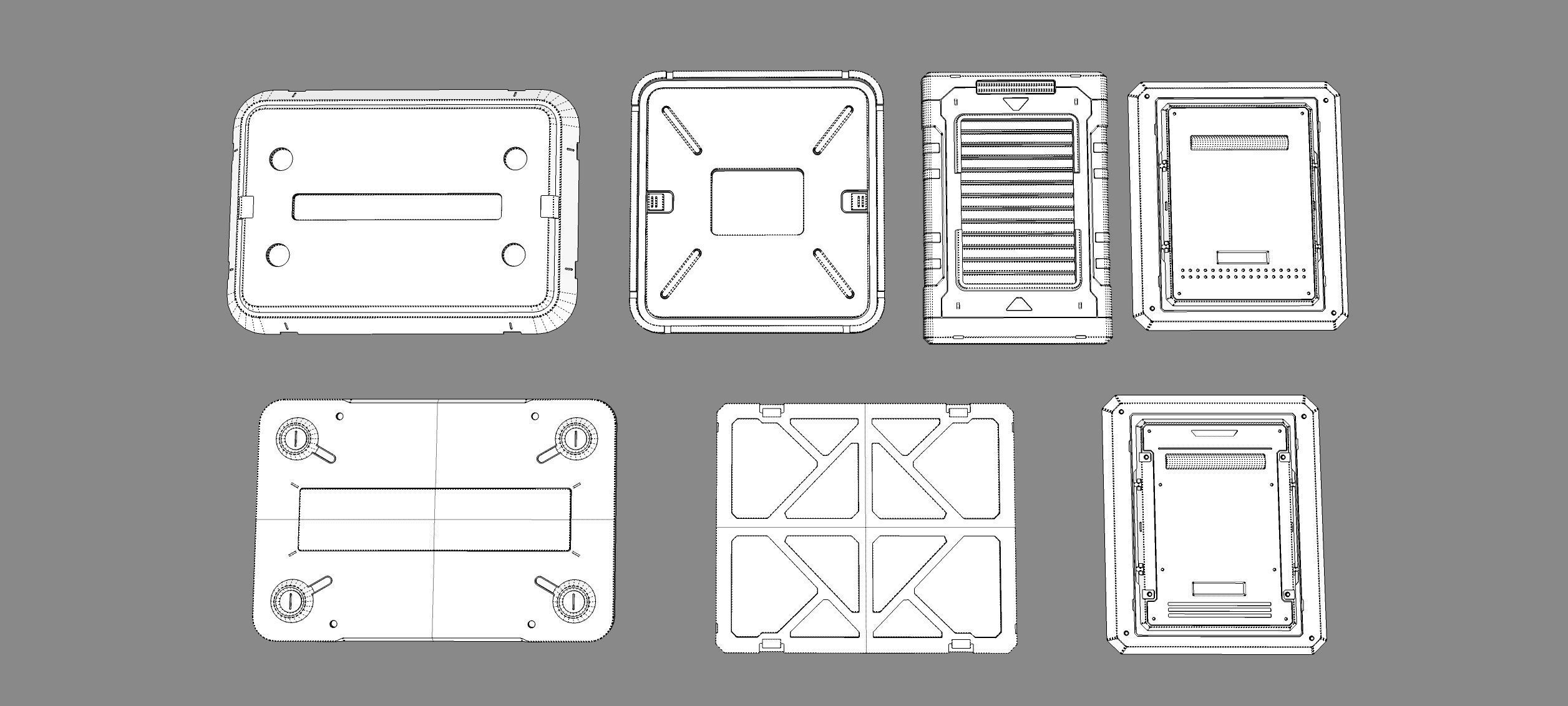 Sci fi trim sheets 5 3D model_15