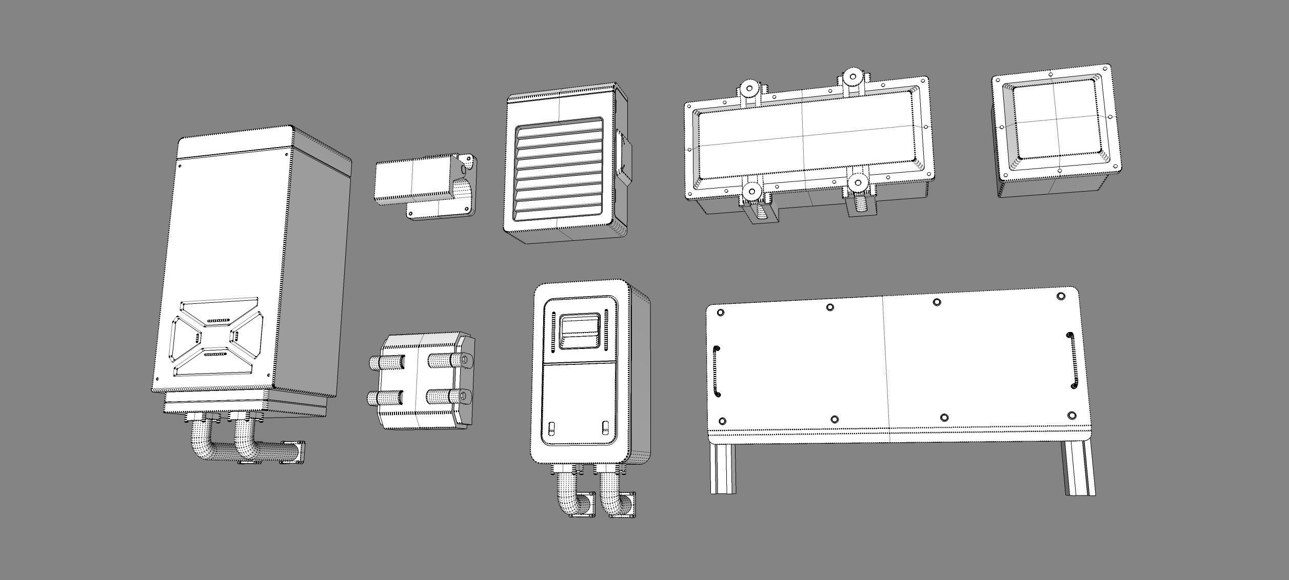 Sci fi trim sheets 5 3D model_14