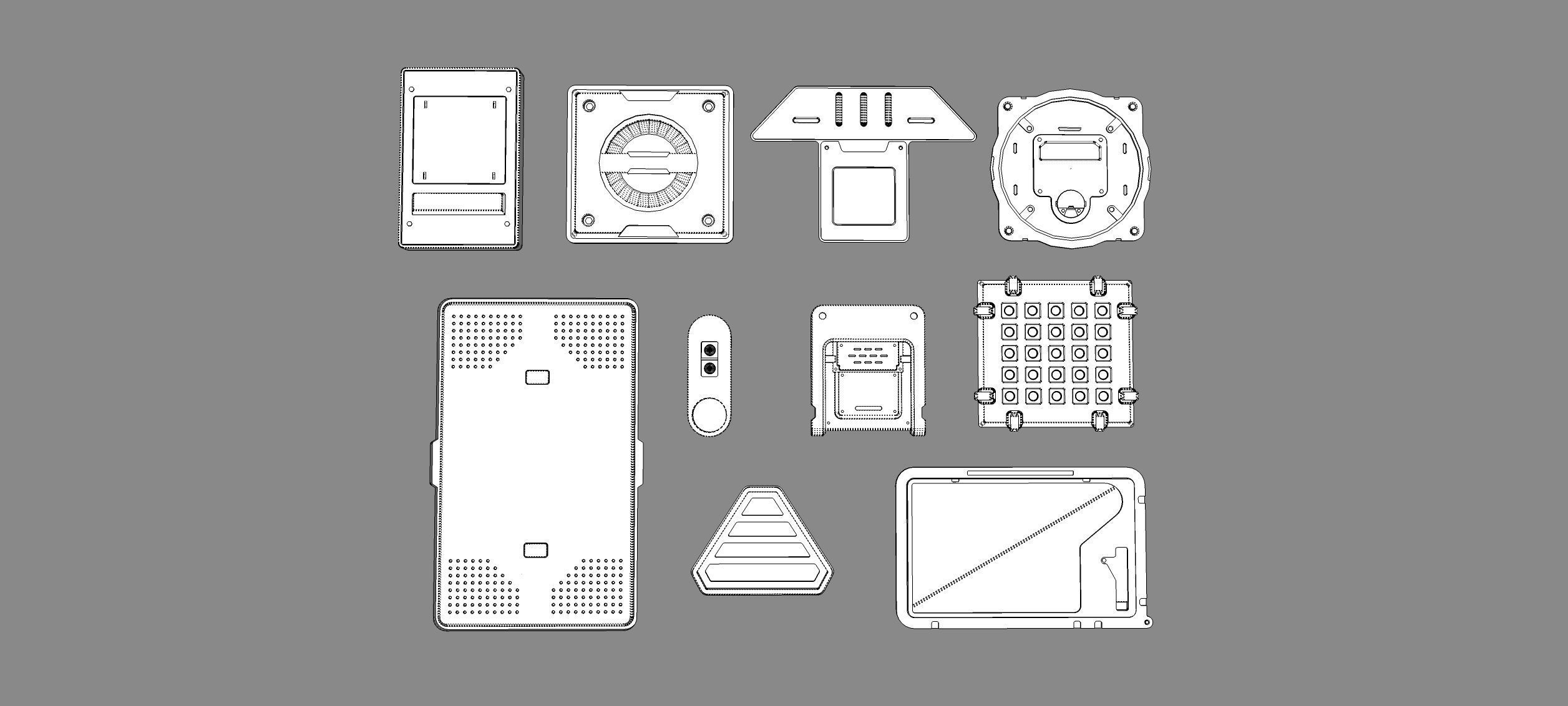 Sci fi trim sheets 5 3D model_17
