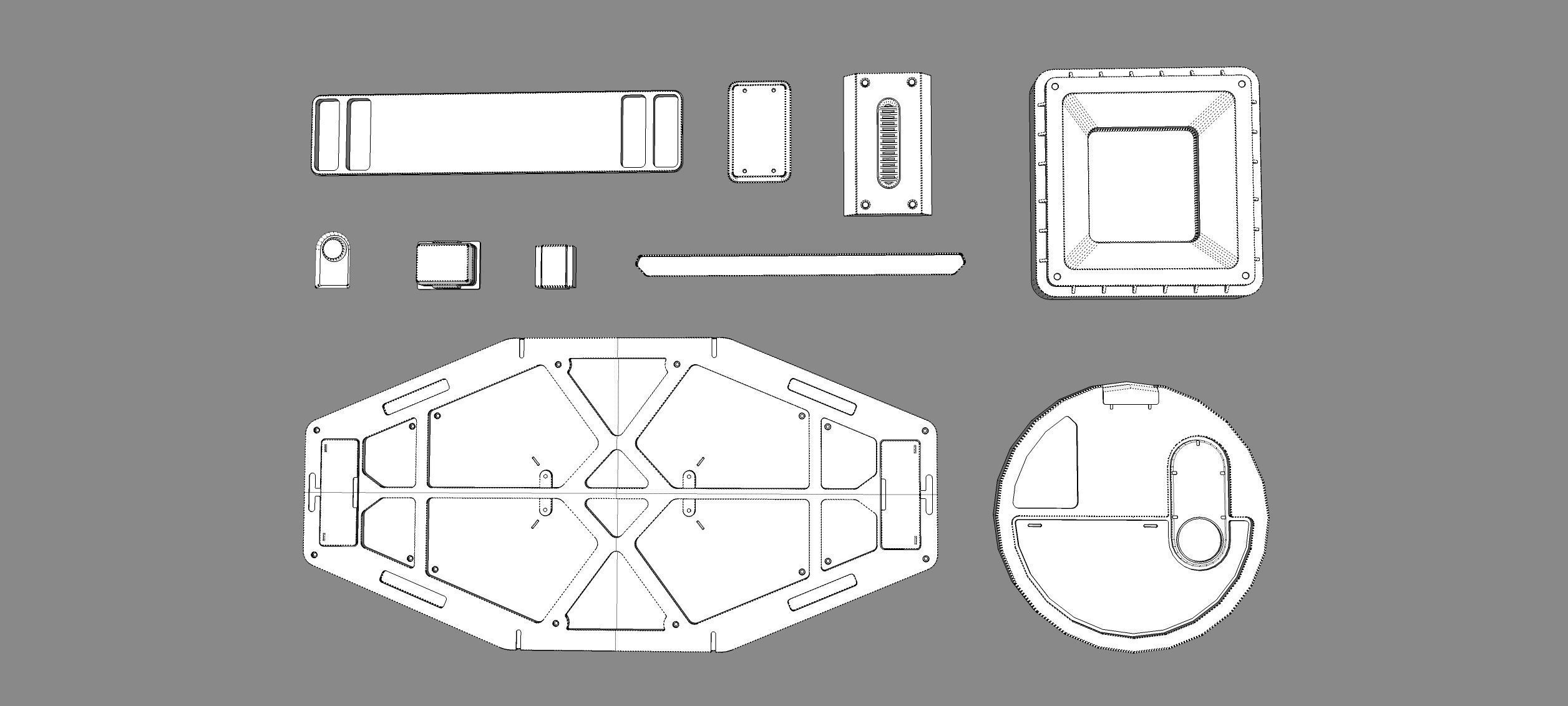 Sci fi trim sheets 5 3D model_24