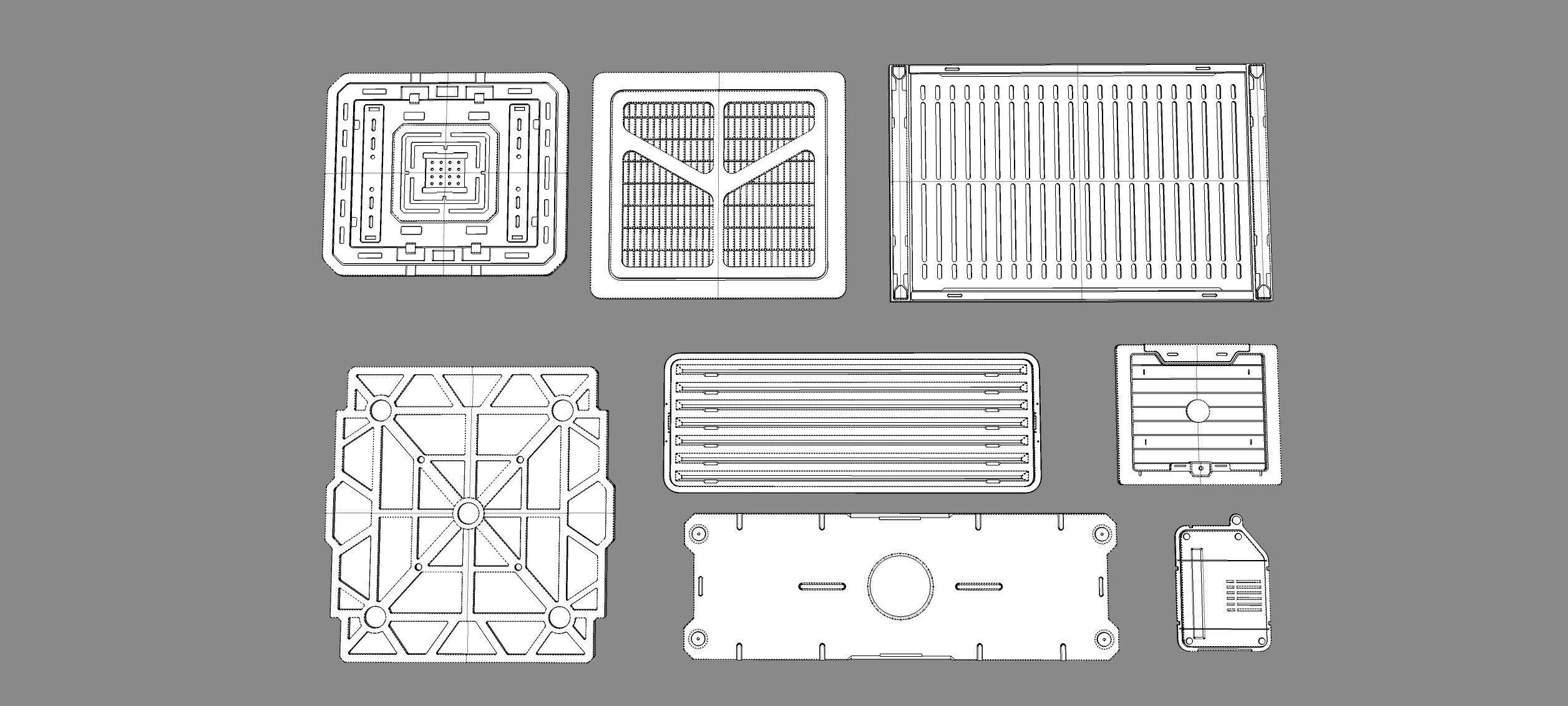 Sci fi trim sheets 5 3D model_16